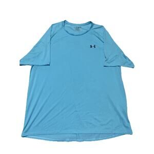 Under Armour T Shirt Mens XXXL Blue Tech Tee Stretch Breatheable Active Gym 3XL